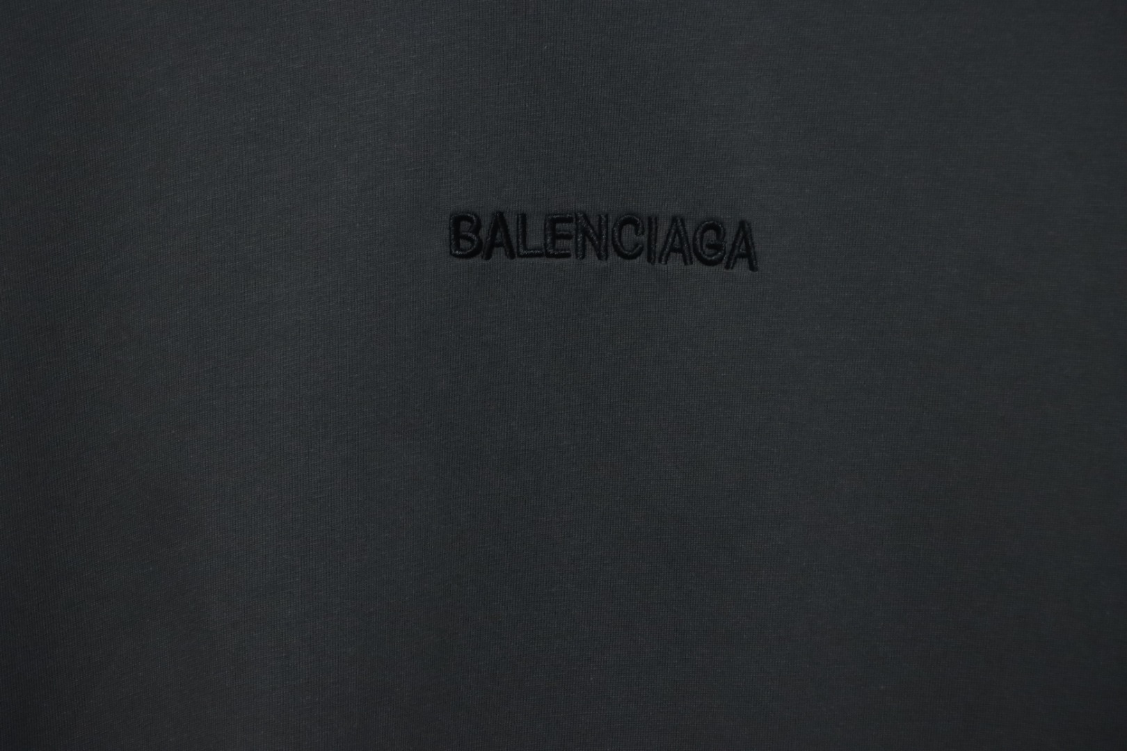 Balenciaga 25SS Embroidered Front and Back Lettering T-shirt 