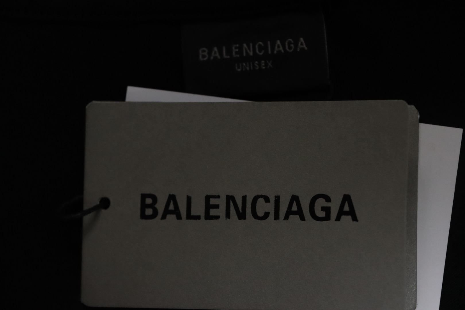 Balenciaga 25ss Hand-made Embroidered Small Heart Hole T-shirt Black