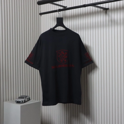 Balenciaga 25ss LION CLUB Embroidered Logo T-shirt  01