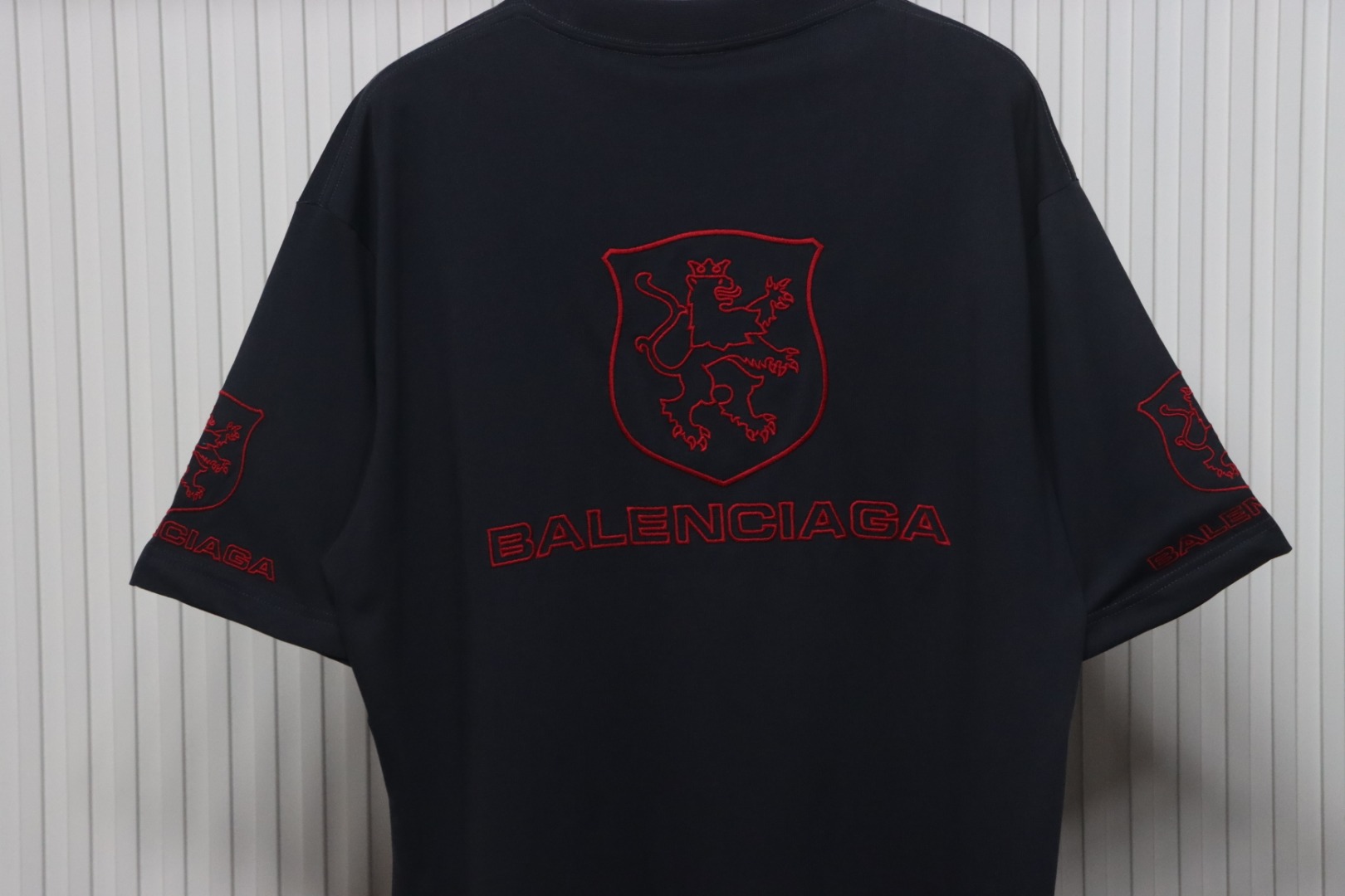 Balenciaga 25ss LION CLUB Embroidered Logo T-shirt 