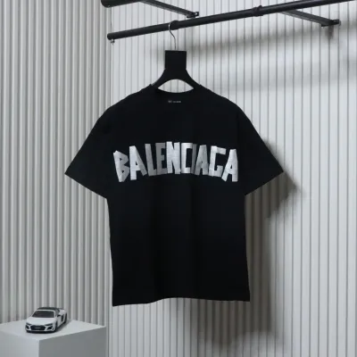 Balenciaga 25ss Masking Paper Letter Tape T-shirt  01