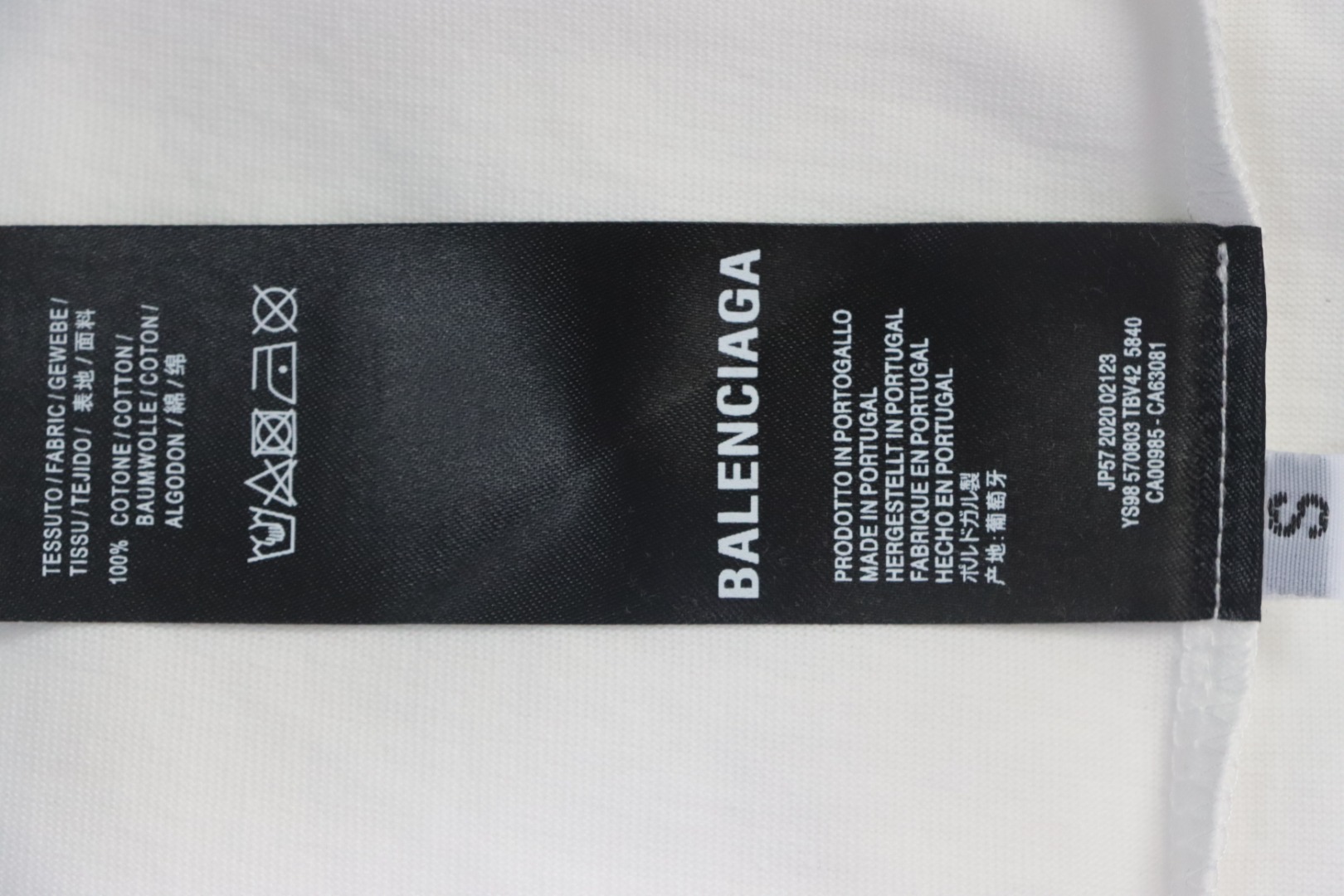 Balenciaga 25ss Sanskrit Letters Flocking Print T-shirt 