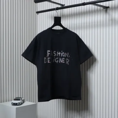 Balenciaga BLCG Designer Glitter Print T-shirt 01