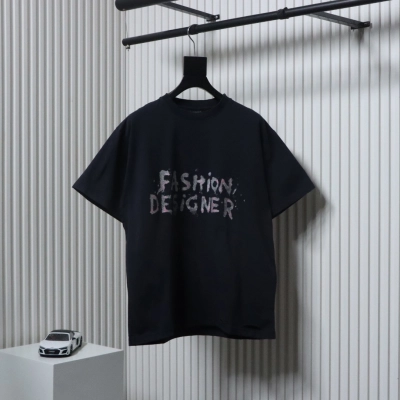 Balenciaga BLCG Designer Glitter Print T-shirt 01