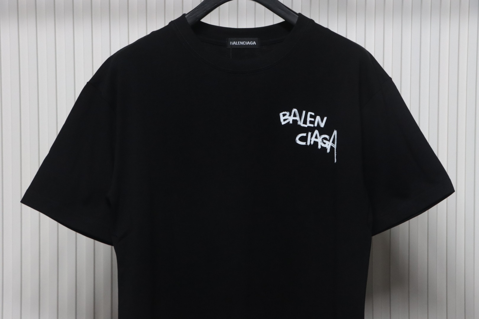 Balenciaga BLCG Misplaced Letter Print T-shirt Black