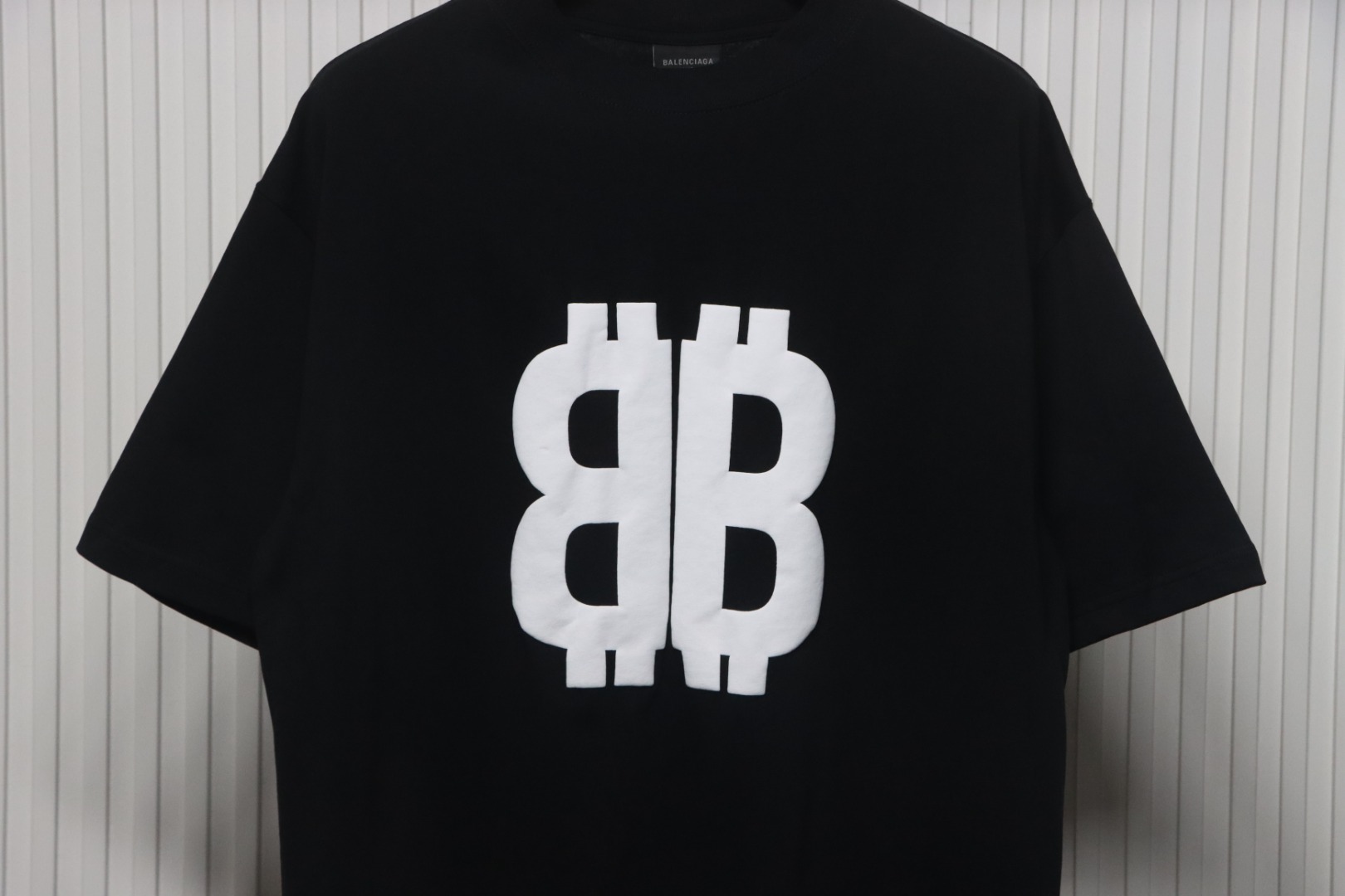 Balenciaga Foam Letter BB Print T-shirt Black