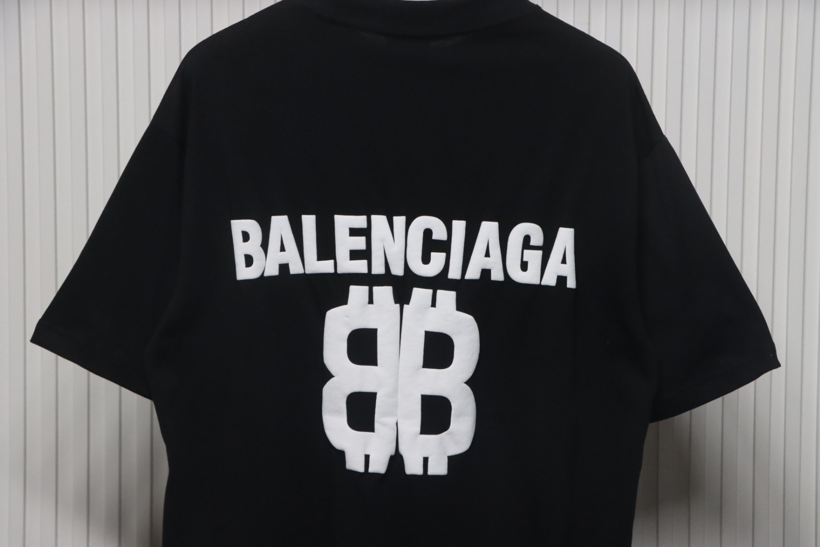 Balenciaga Foam Letter BB Print T-shirt Black