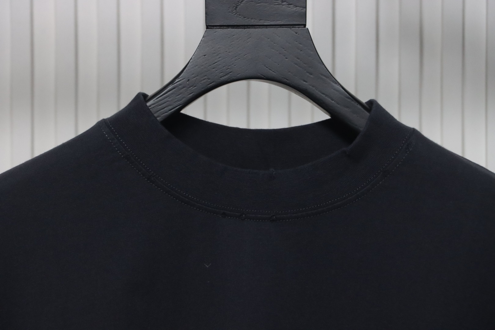 Balenciaga Glitter Wheat Ear Print Round Neck T-shirt Black