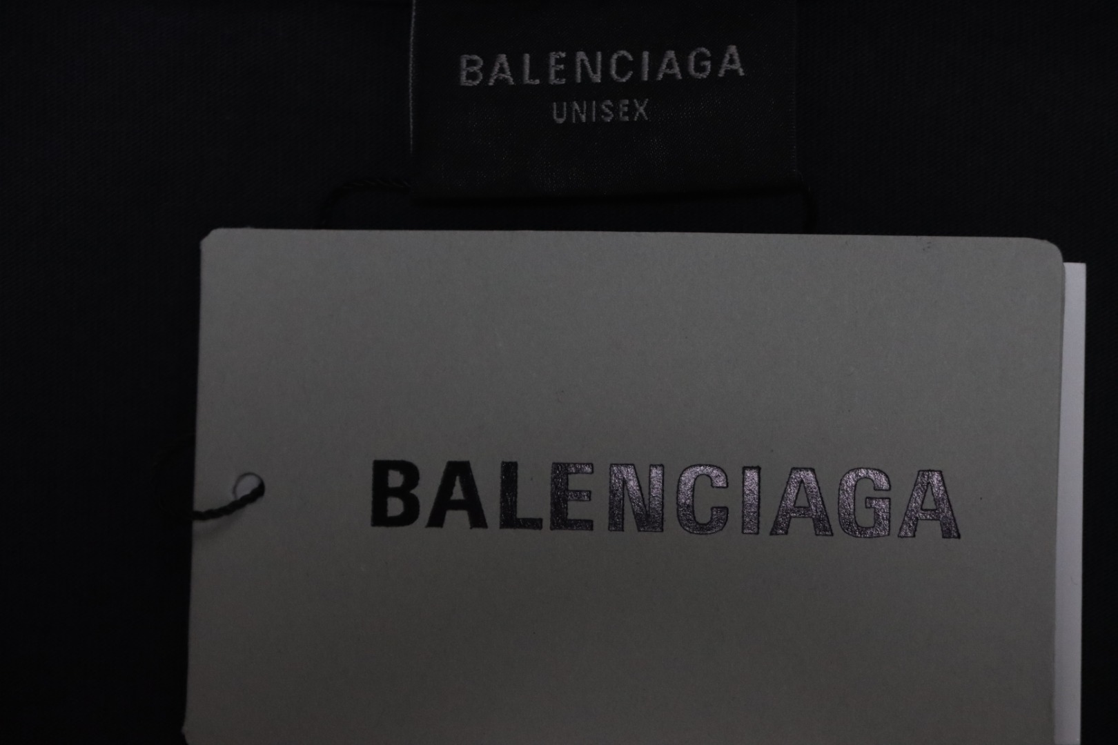 Balenciaga Glitter Wheat Ear Print Round Neck T-shirt Black