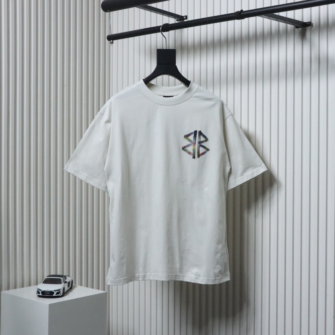 Balenciaga Hand-painted Coke Crew Neck T-shirt