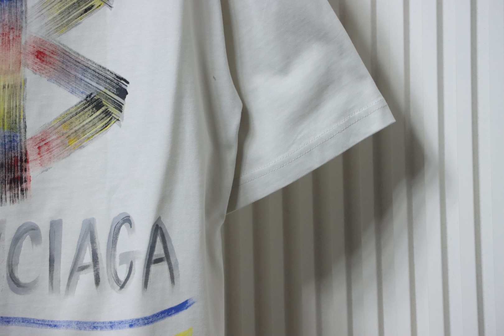 Balenciaga Hand-painted Coke Crew Neck T-shirt