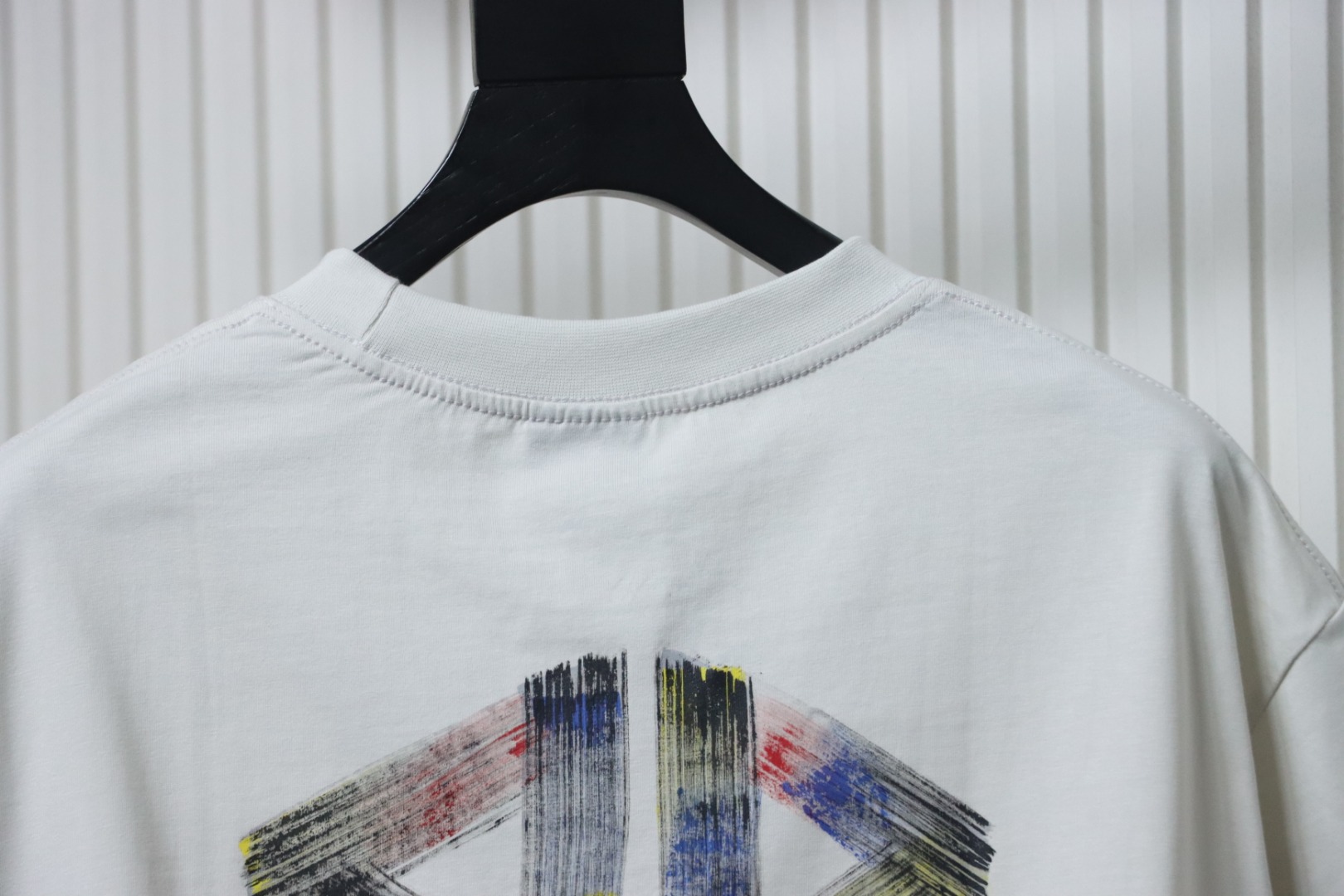 Balenciaga Hand-painted Coke Crew Neck T-shirt