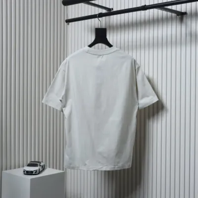 Balenciaga Hand-painted Wheat Ear Round Neck T-shirt 02