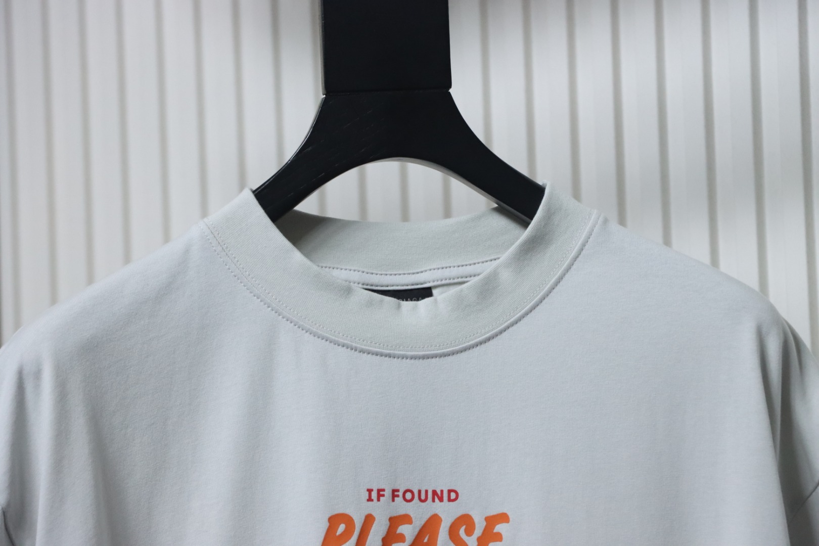 Balenciaga Letter Printed Round Neck T-shirt