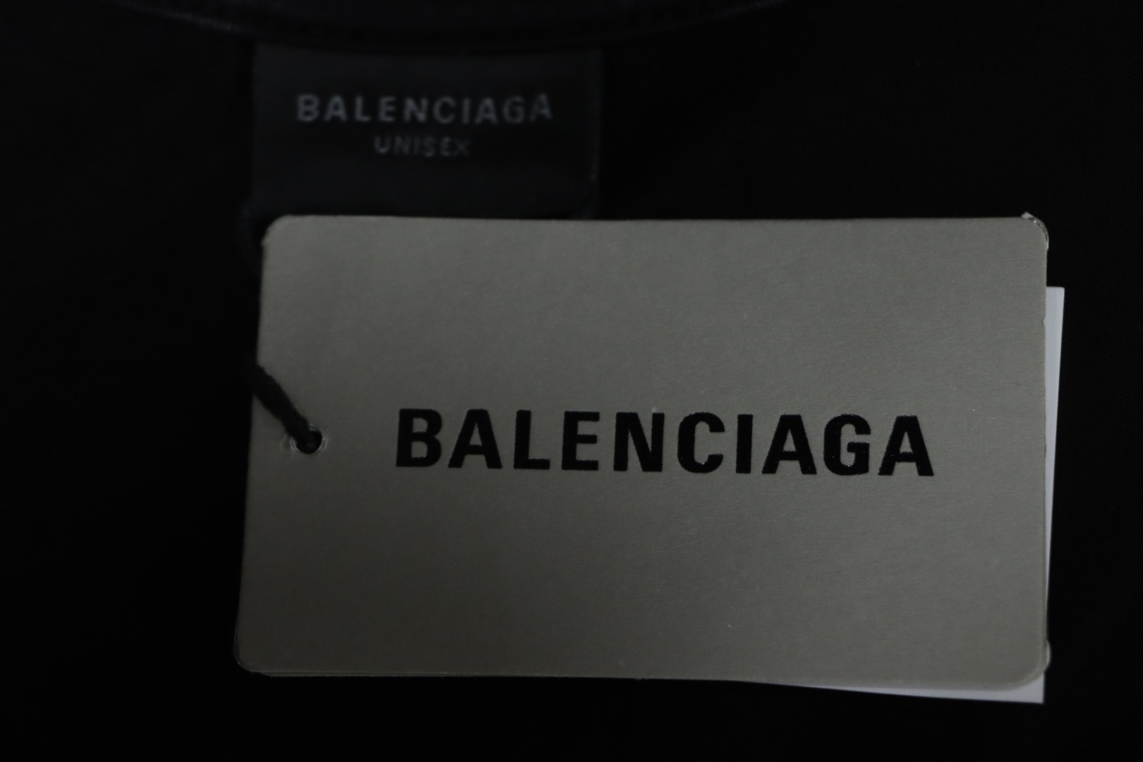 Balenciaga Tape Lettering Distressed T-shirt Black