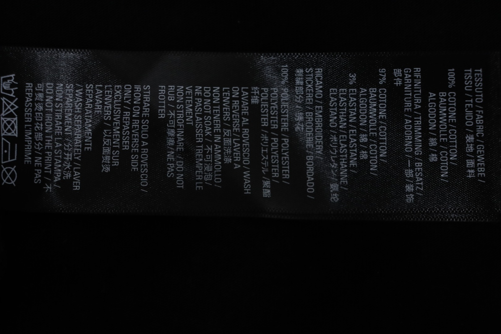 Balenciaga Tape Lettering Distressed T-shirt Black