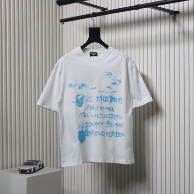 Balenciaga 24ss Cloud Letter Print T-shirt 01