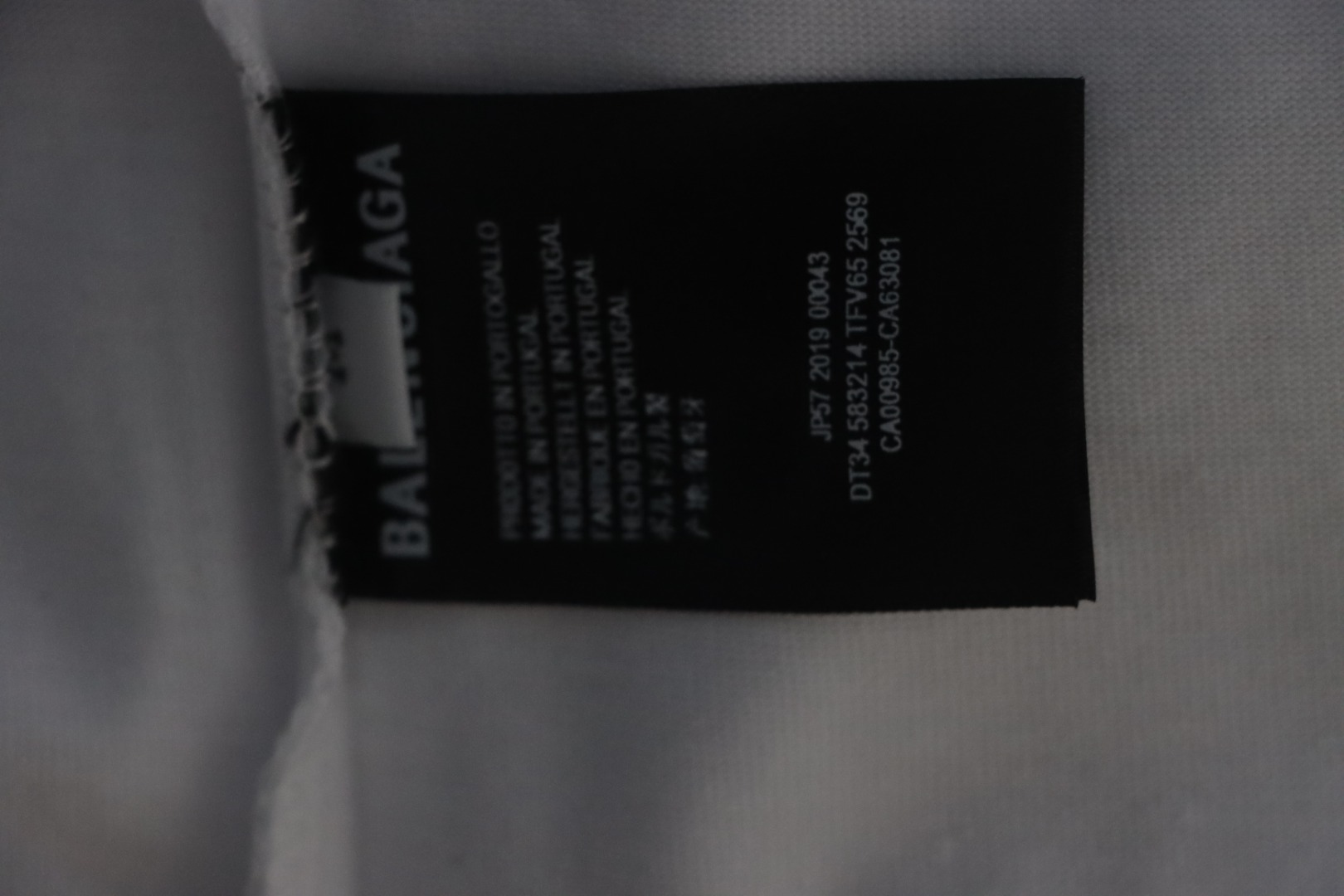 Balenciaga 24ss Cloud Letter Print T-shirt