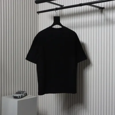Balenciaga 24ss Cloud Letter Print T-shirt Black 02