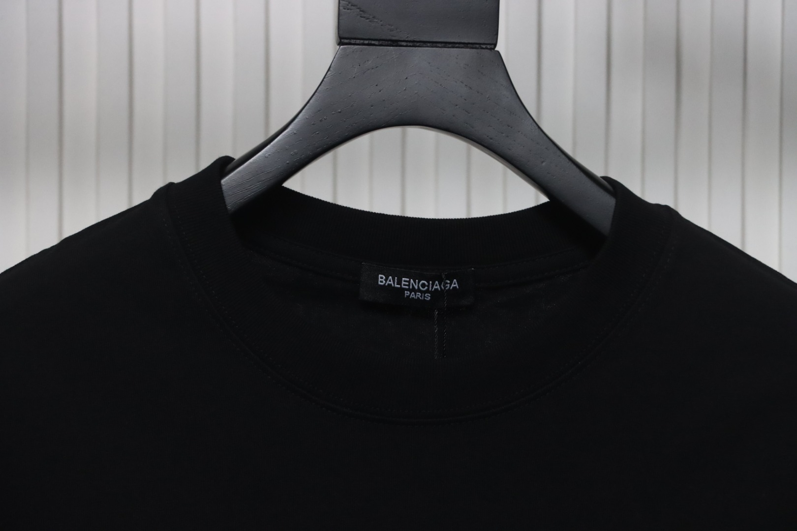 Balenciaga 24ss Cloud Letter Print T-shirt Black
