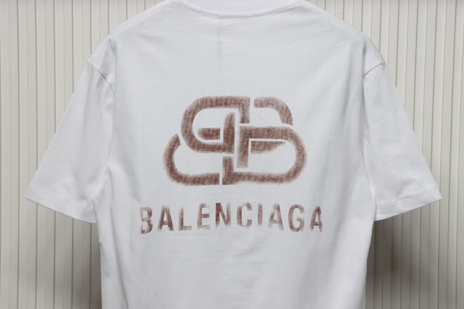 Balenciaga 24ss Distressed Lock Print T-shirt