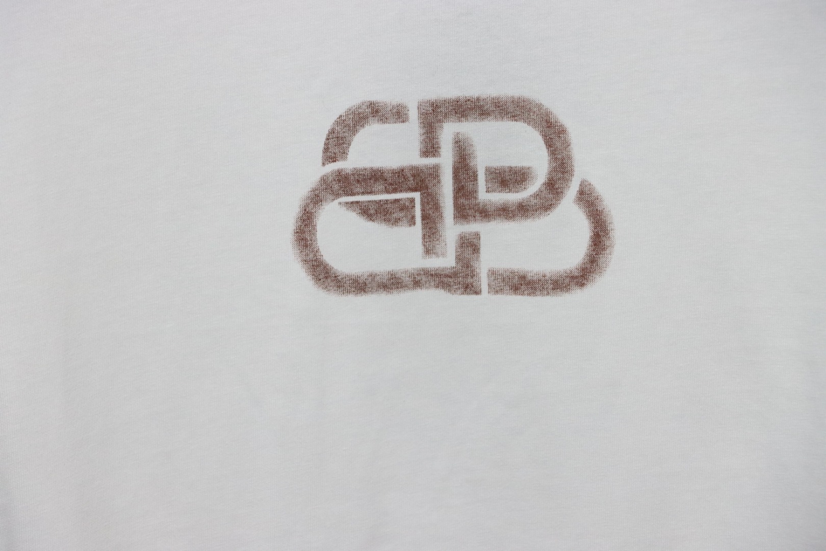 Balenciaga 24ss Distressed Lock Print T-shirt