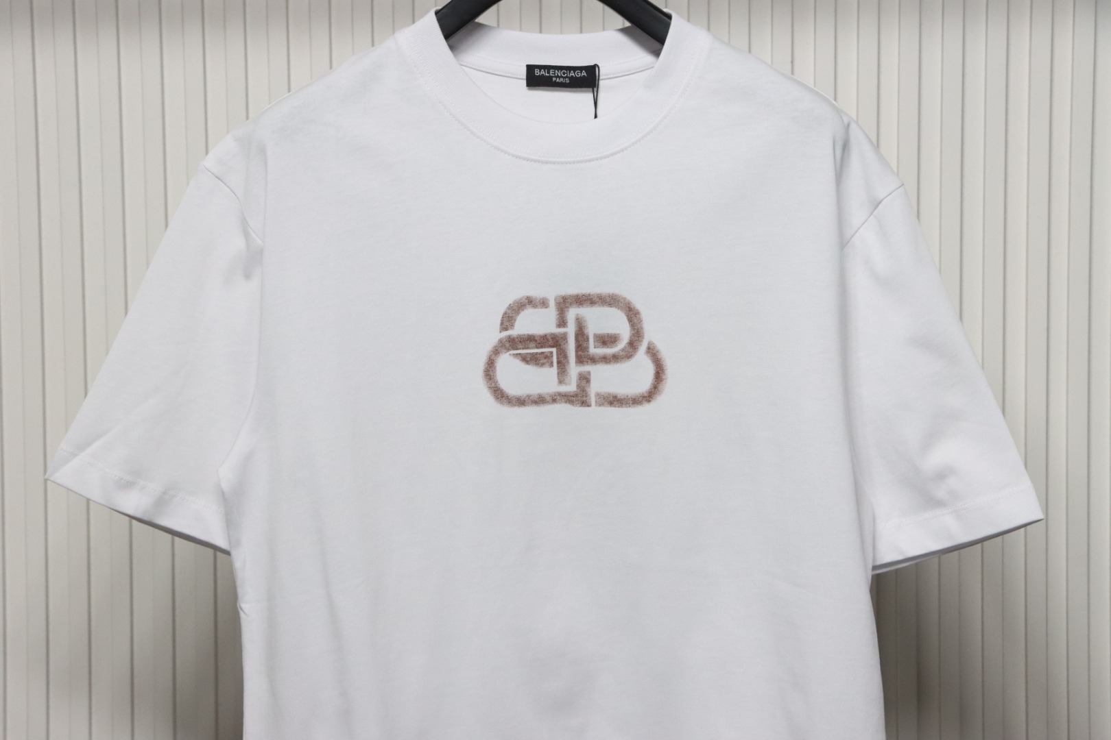 Balenciaga 24ss Distressed Lock Print T-shirt