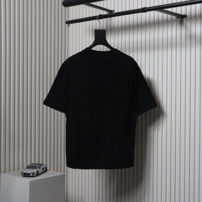 Balenciaga 24ss Double B No Passing Print T-shirt Black 02