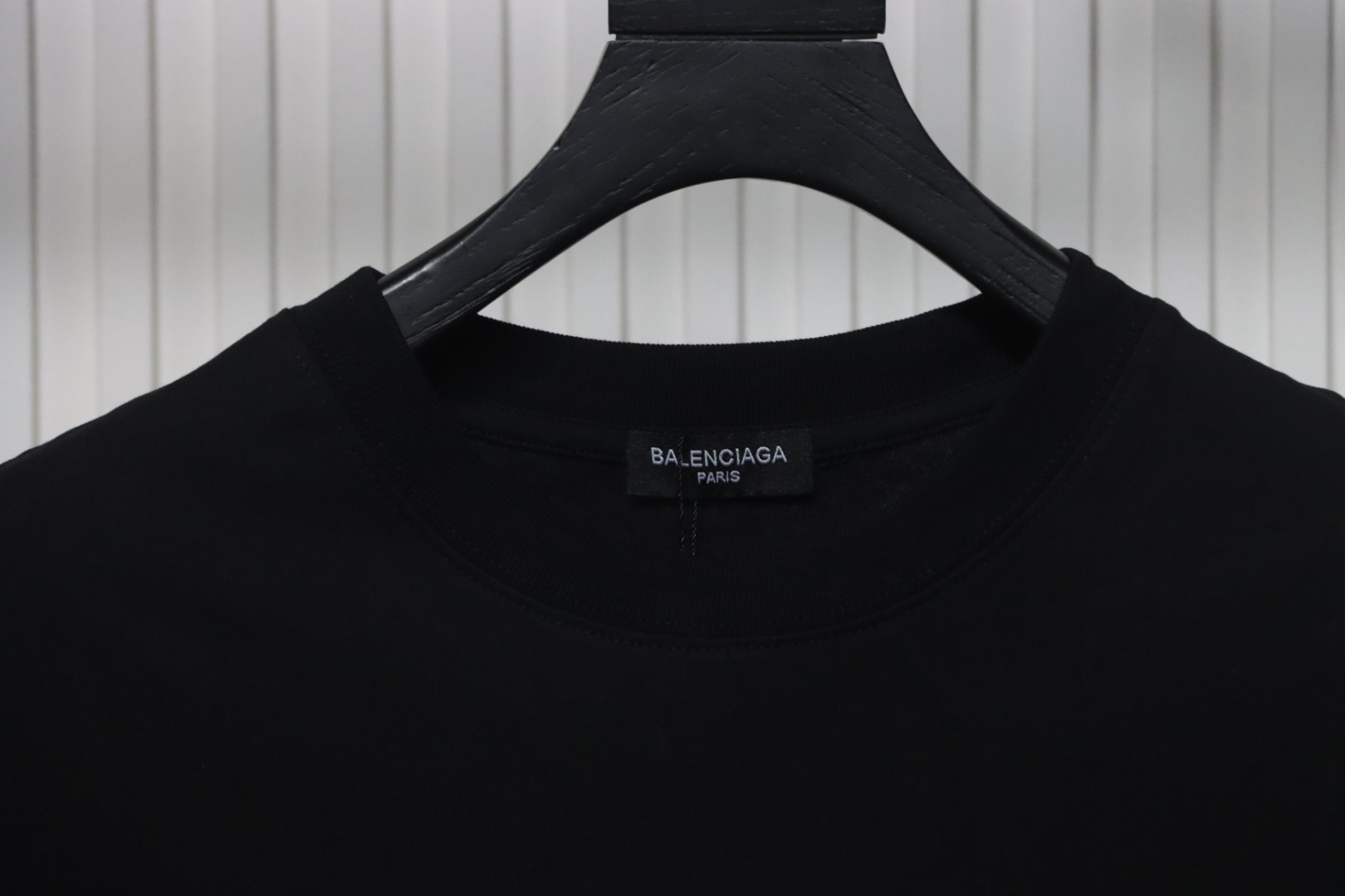 Balenciaga 24ss Double B No Passing Print T-shirt Black