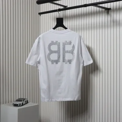 Balenciaga 24ss Hot Diamond Double B T-shirt  02