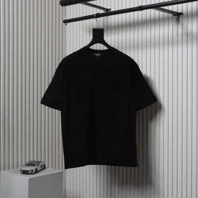 Balenciaga 24ss Hot Diamond Double B T-shirt Black 01