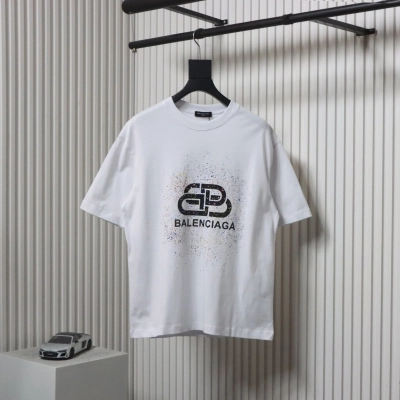 Balenciaga 24ss Inkjet Lock Print T-shirt 01