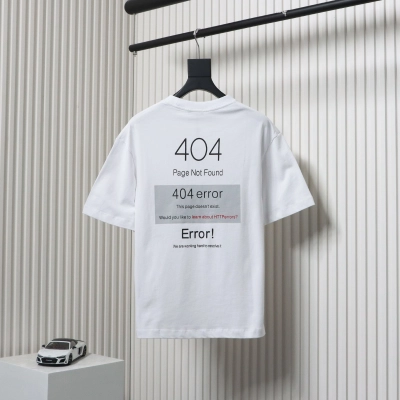 Balenciaga 24ss Network Loading 404 Printed T-shirt 02