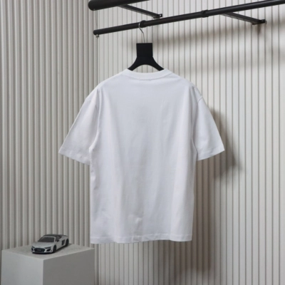 Balenciaga 24ss Overlapping Rhinestone Logo T-shirt 02