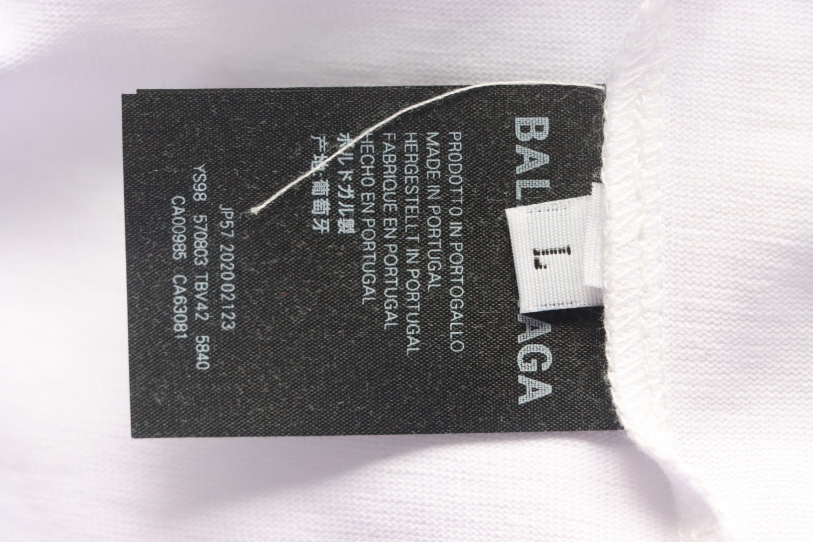 Balenciaga 24ss Overlapping Rhinestone Logo T-shirt