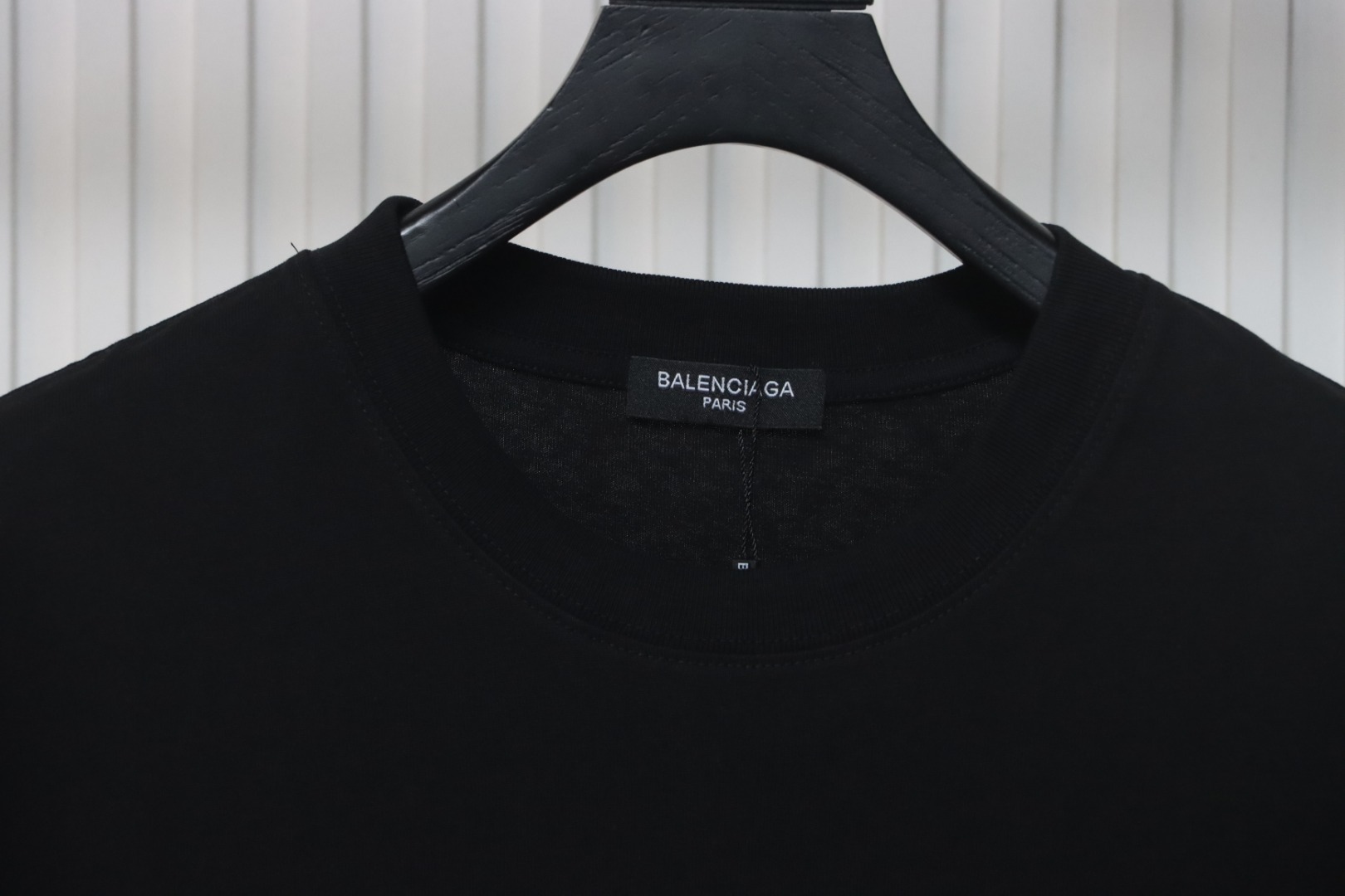 Balenciaga 24ss Overlapping Rhinestone Logo T-shirt Black
