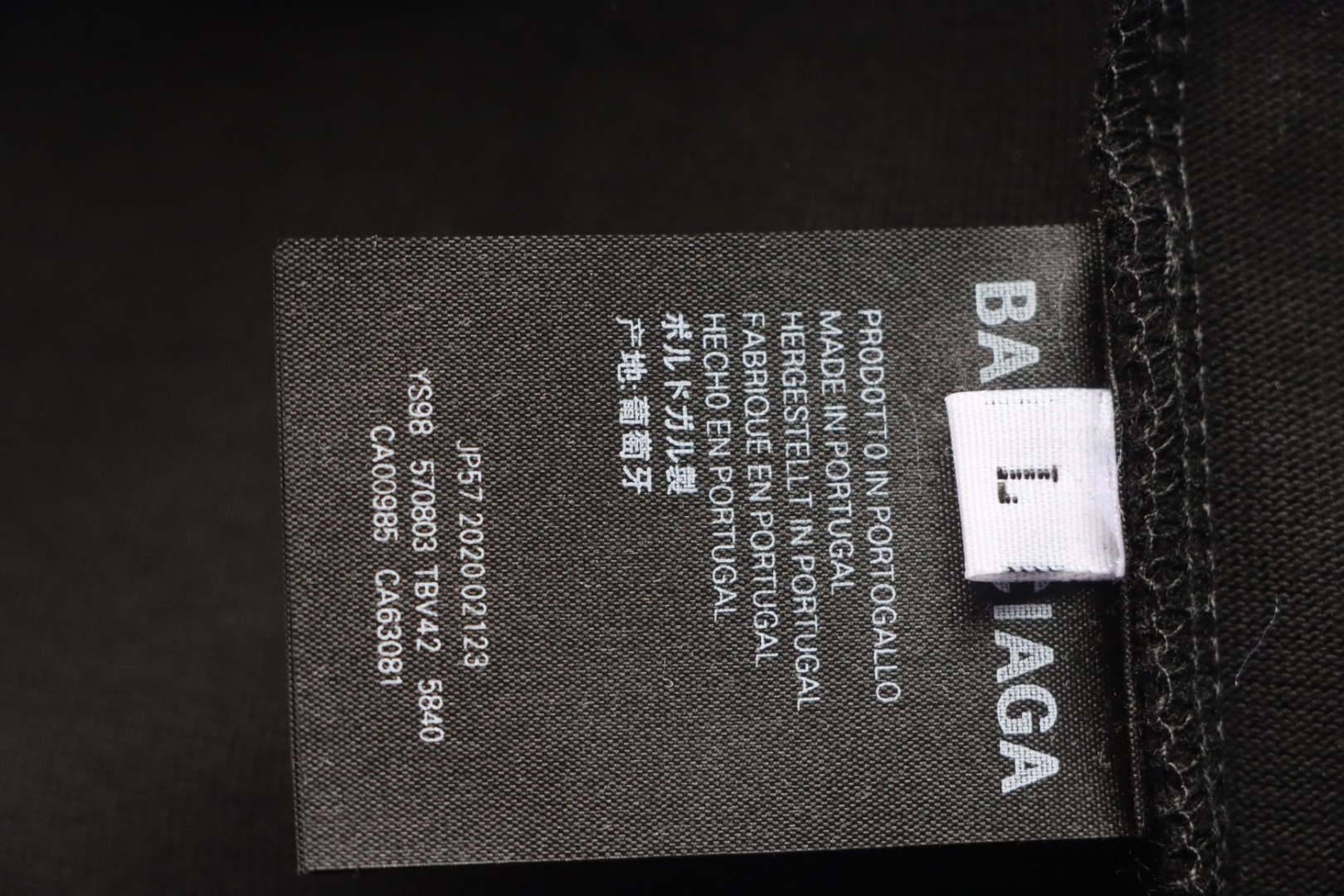 Balenciaga 24ss Overlapping Rhinestone Logo T-shirt Black