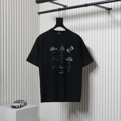 Balenciaga 25ss Classic Single Product Graphic Print T-shirt Black 01