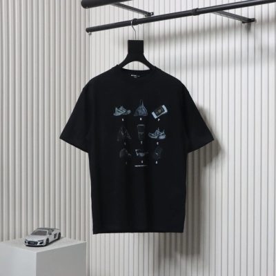 Balenciaga 25ss Classic Single Product Graphic Print T-shirt Black 01