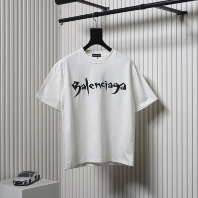 Balenciaga 25SS Font T-shirt White 01