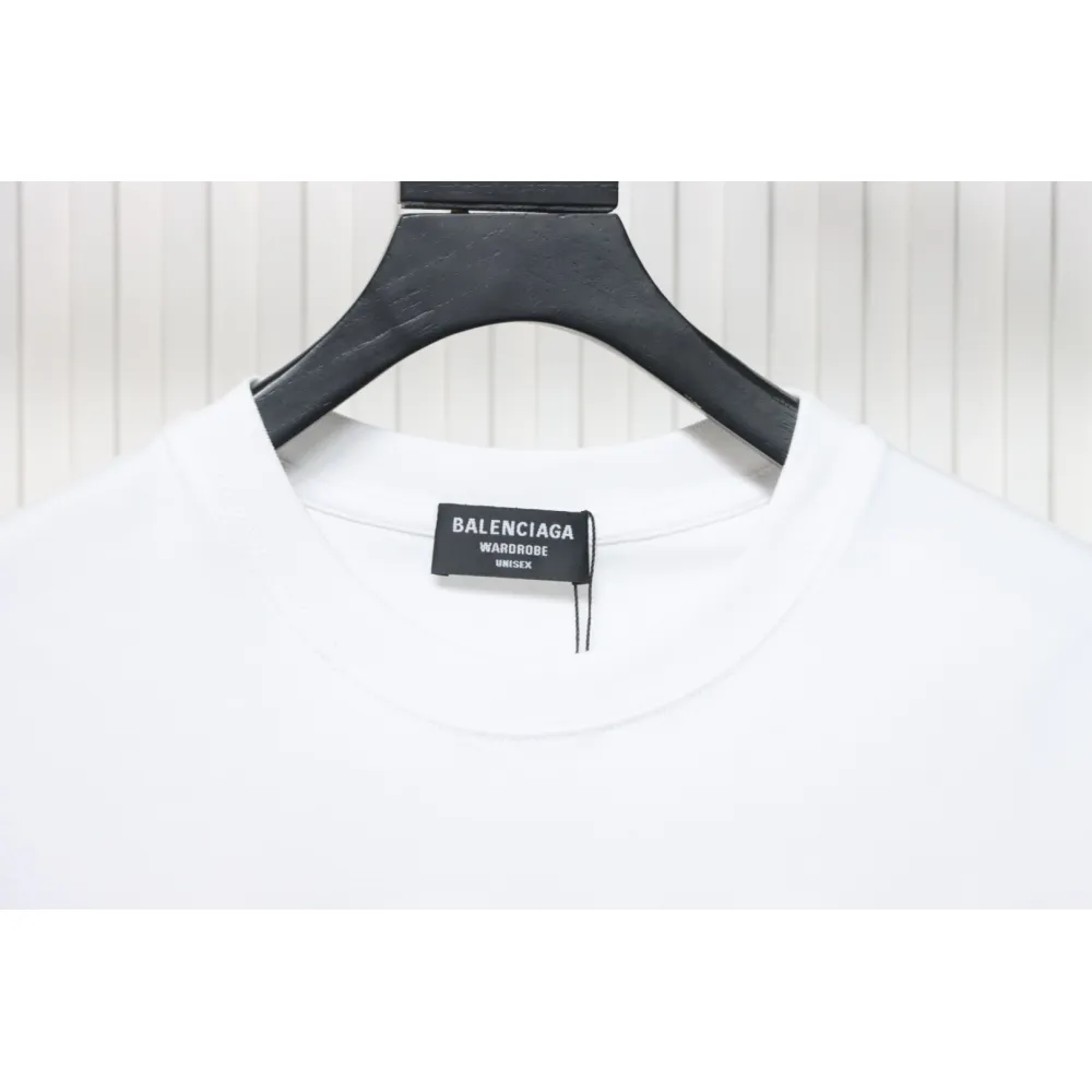 Balenciaga 25ss Gradient Letter Embroidered T-shirt