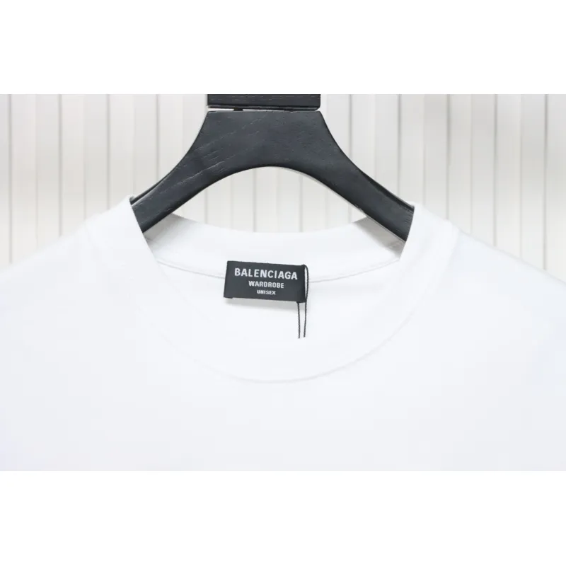 Balenciaga 25ss Gradient Letter Embroidered T-shirt