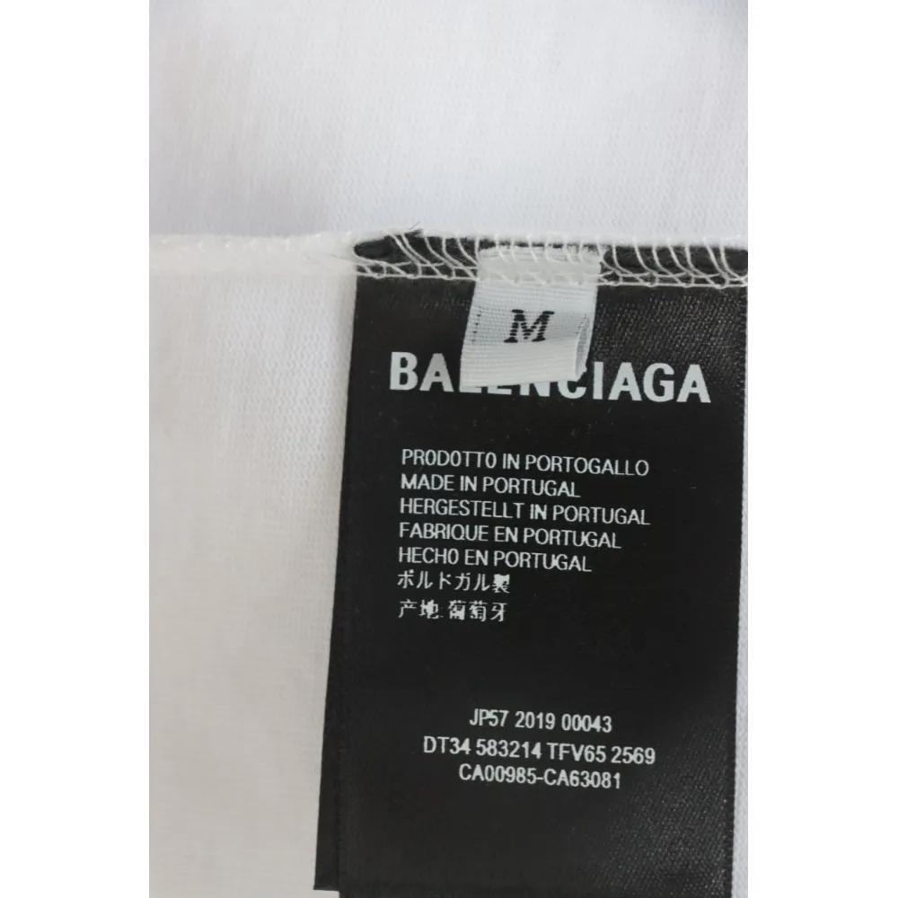 Balenciaga 25ss Gradient Letter Embroidered T-shirt