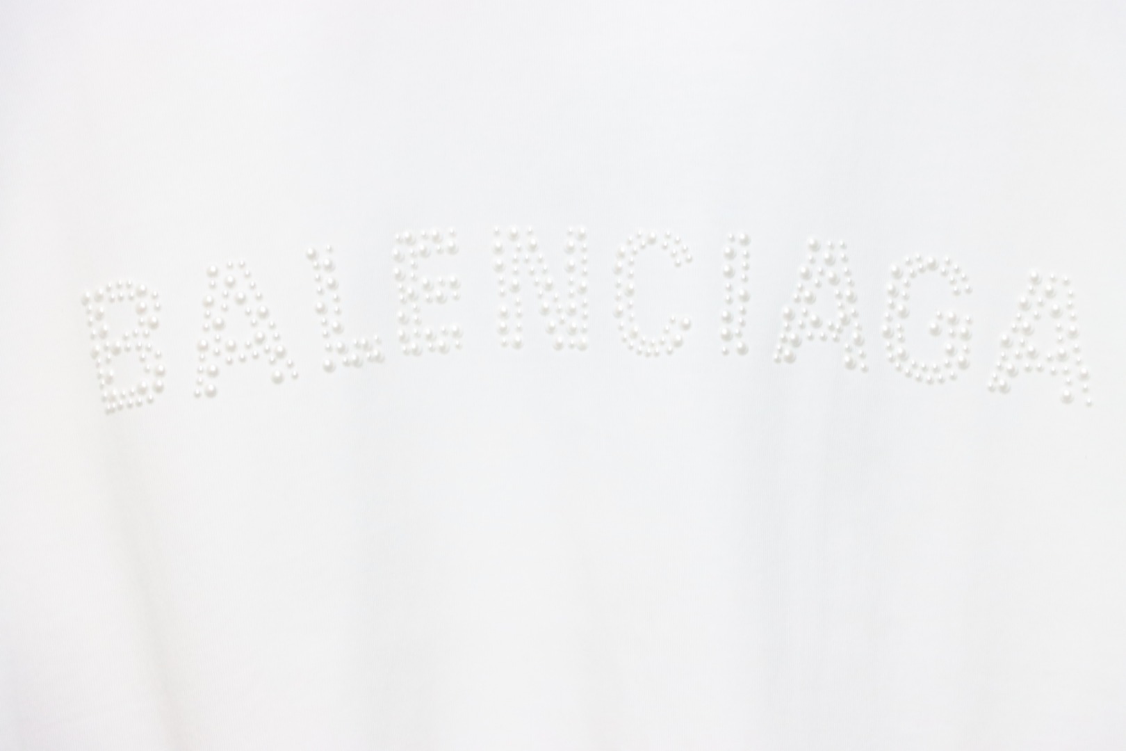 Balenciaga 25SS Pearl Letter T-shirt
