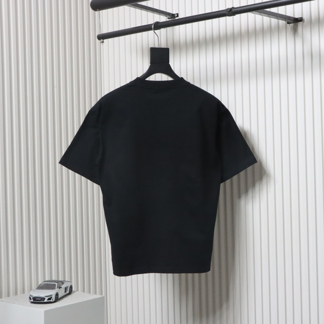 Balenciaga 25SS Pearl Letter T-shirt Black