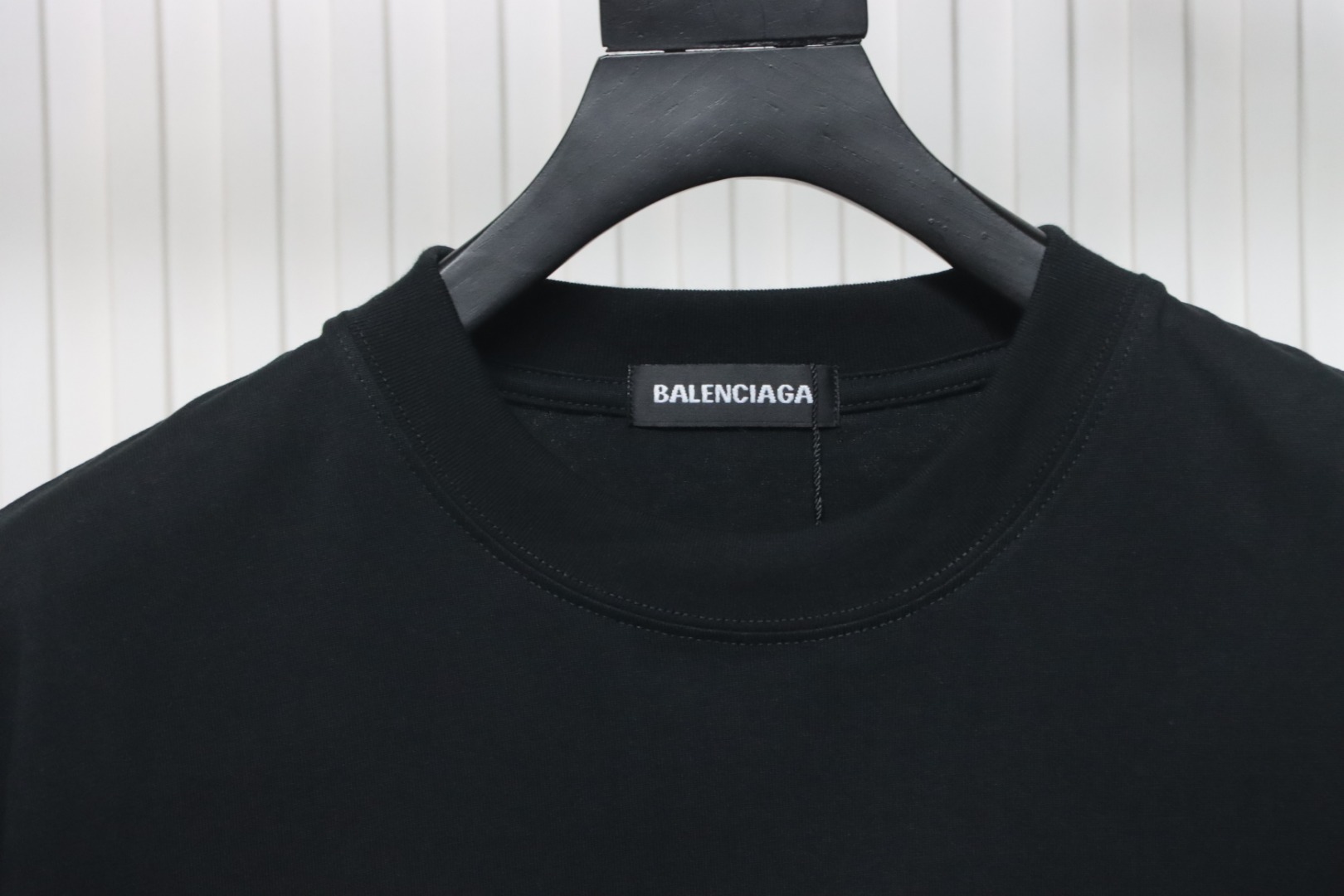 Balenciaga 25SS Pearl Letter T-shirt Black