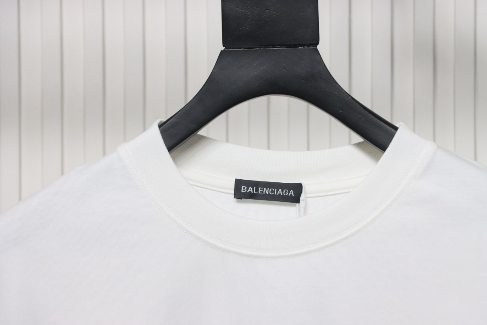 Balenciaga 25ss Portrait and Album Print Silhouette T-shirt White
