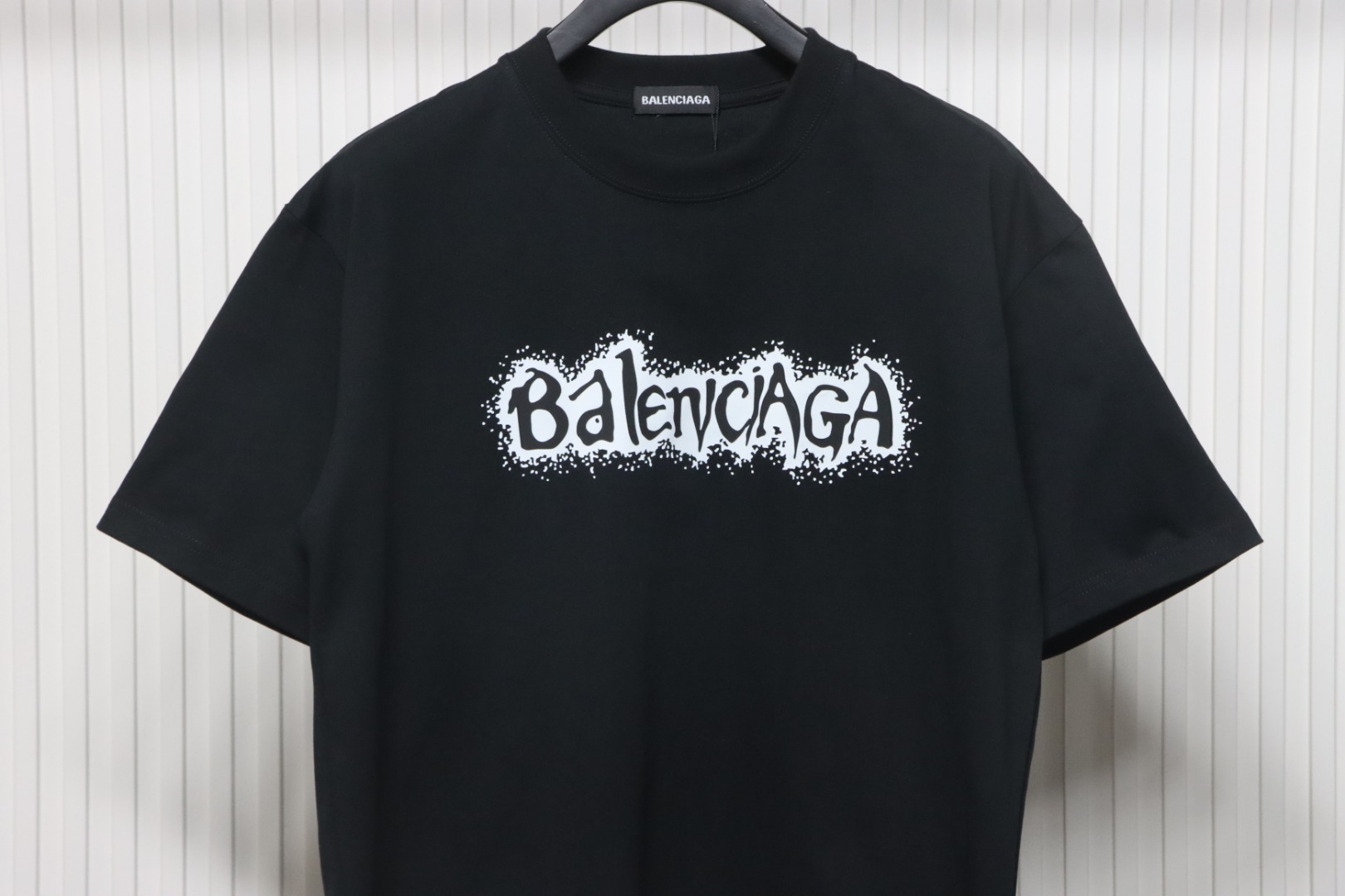 Balenciaga 25SS Shadow Letter T-shirt Black