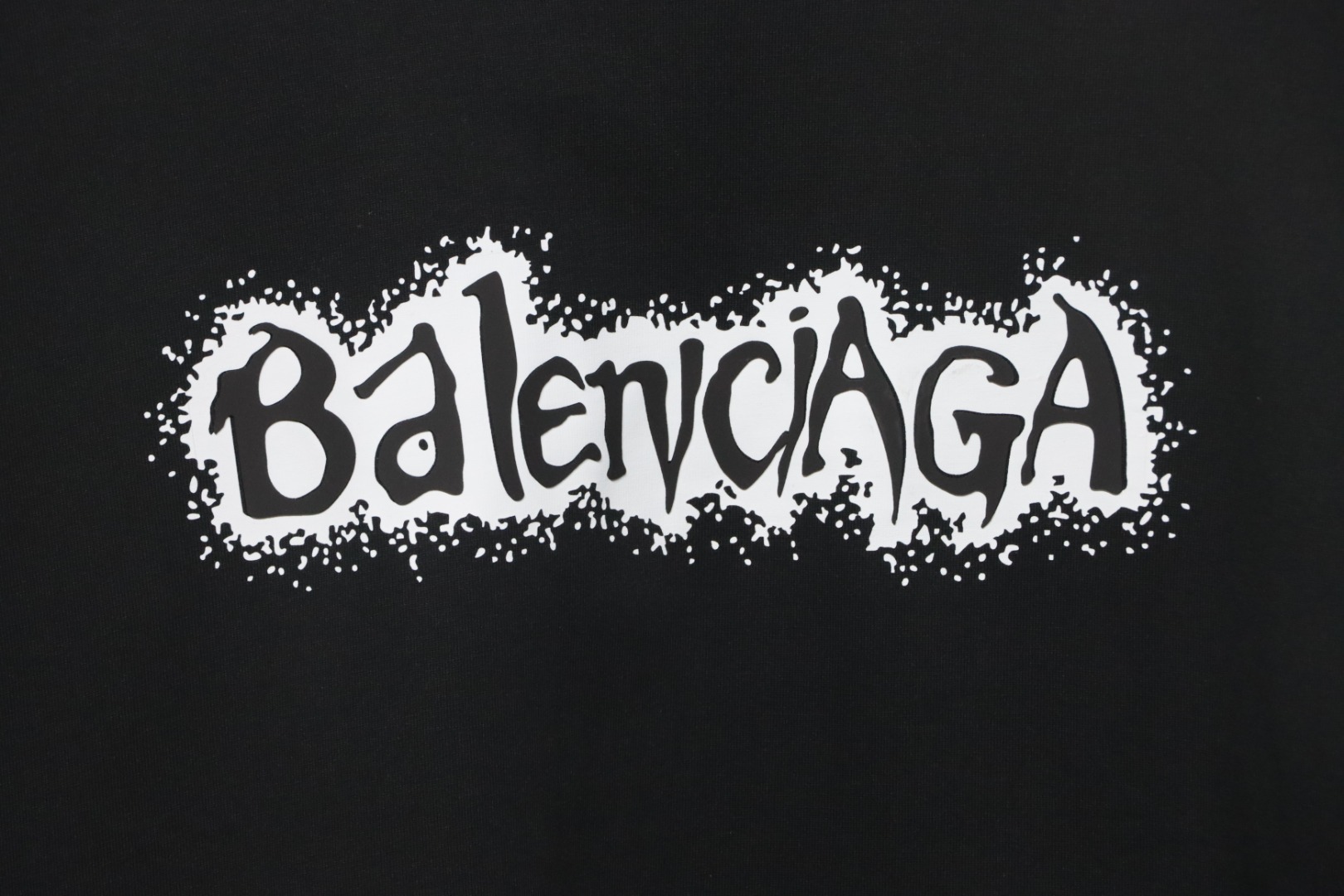 Balenciaga 25SS Shadow Letter T-shirt Black