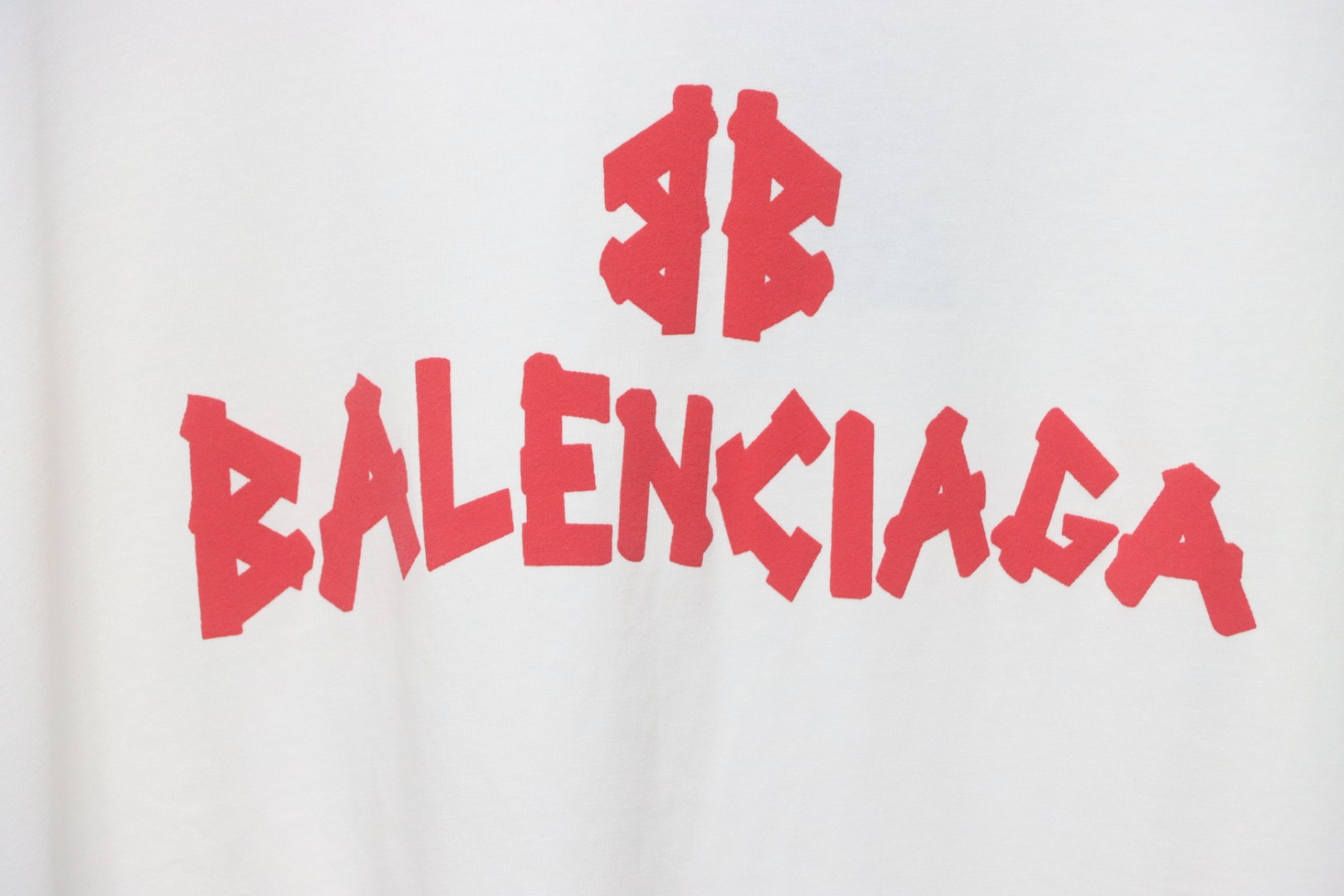 Balenciaga 25ss Tape Letters Foam Print T-shirt